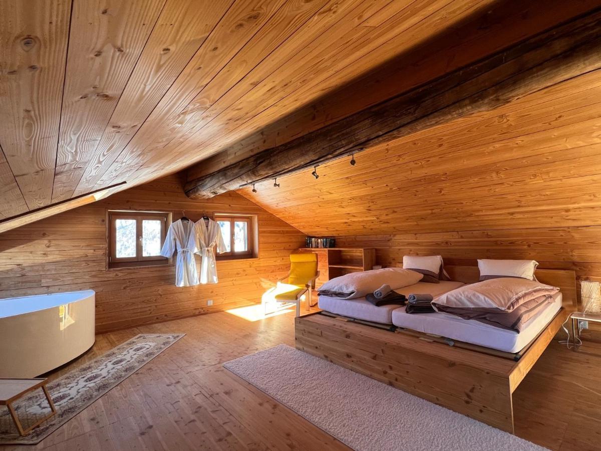 Chalet Biene - Swiss Alp Chalet With Sauna And Jacuzzi Ulrichen Exterior foto